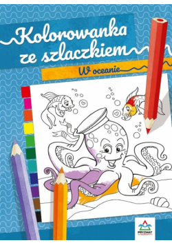 Kolorowanka ze szlaczkiem. W oceanie