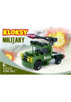 Klocki Kloksy Armia wyrzutnia rakiet 58 elementów
