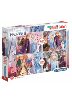 Puzzle 2x20+2x60 Super kolor Frozen 2