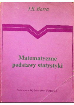 Matematyczne podstawy statystyki