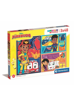 Puzzle 3x48 Super Kolor Disney Firebuds