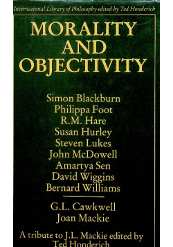 Morality and Objectivity