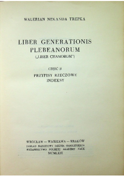 Liber Genetionis Plebeanorum