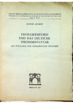 Phonemtheorie und das Deutsche Phoneminventar