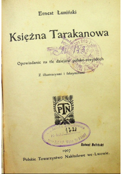 Księżna Tarakanowa 1907 r.