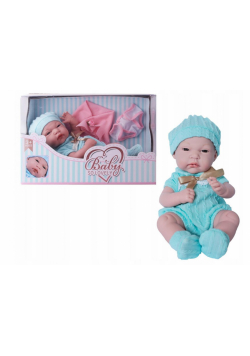 Lalka gumowa - ubranko niebieskie 30,5 cm