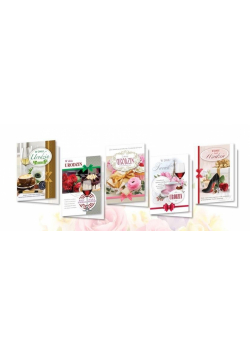 Karnet B6 z nalepkami Urodziny (10szt) MIX
