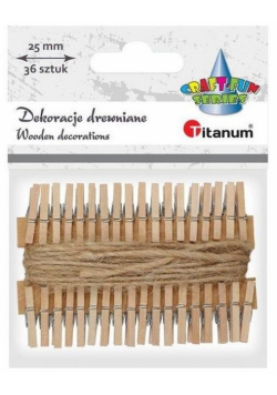 Klamerki drewniane 36szt