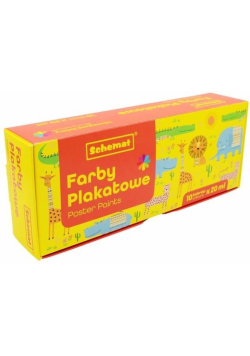 Farby plakatowe 20ml 10 kolorów