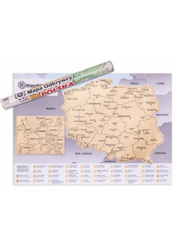 Mapa Odkrywcy - Polska - ulepszona zdrapka