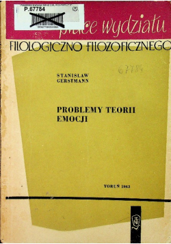 Problemy teorii emocji