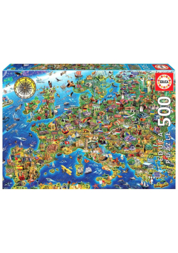 Puzzle 500 Mapa Europy G3