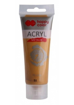 Farba akrylowa 75ml złota HAPPY COLOR
