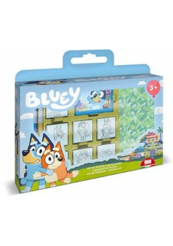 Bluey - pieczątki w walizce 7szt
