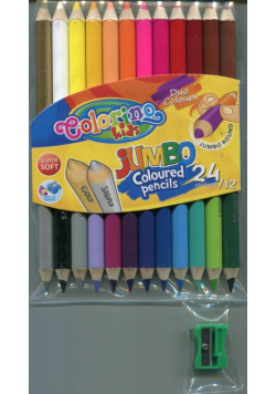 Kredki ołówkowe Colorino okrągłe dwustronne 12 sztuk/24 kolory