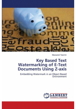 Key Based Text Watermarking of E-Text Documents Using Z-axis
