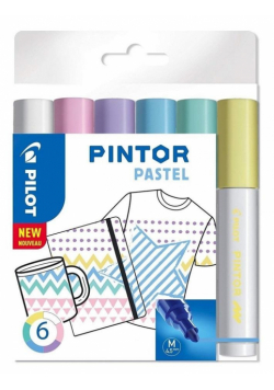 Marker permanentny Pintor Pastel 6 kolorów PILOT