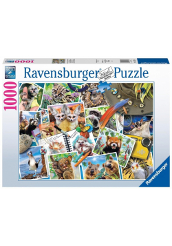 Puzzle 1000 Zwierzaki w podróży