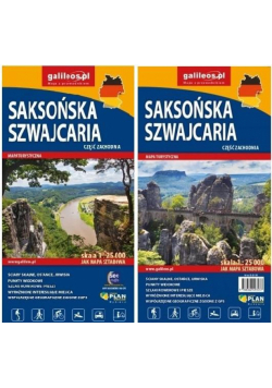 Mapy turystyczna - Czeska i Saksońska Szwajcaria