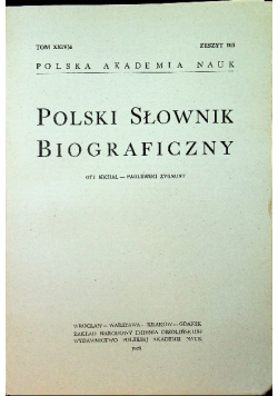 Polski słownik biograficzny Tom XXIX / 4 Zeszyt 103