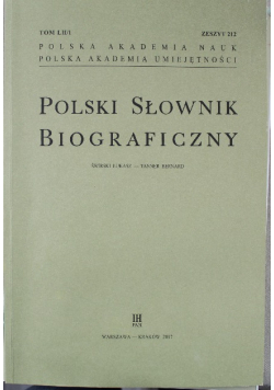 Polski słownik biograficzny zeszyt 212