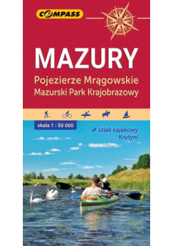 Mazury Pojezierze Mrągowskie Mazurski Park Krajobrazowy 1:50 000