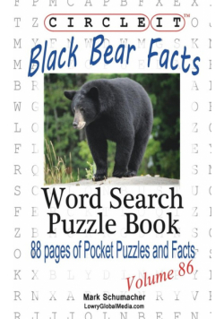 Circle It, Black Bear Facts, Word Search, Puzzle Book