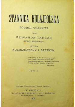 Stannica HulajPolska tom 1 do 5 1900 r.