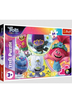 Puzzle 24 maxi Muzyczny świat Trolli TREFL