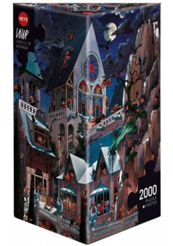 Puzzle 2000 Straszny zamek(Puzzle+plakat), Loup