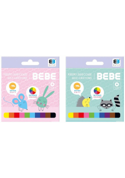Kredki świecowe 10 kolorów BB Kids Pastel mix