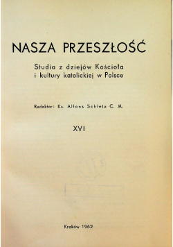 Nasza Przeszłość tom XVI