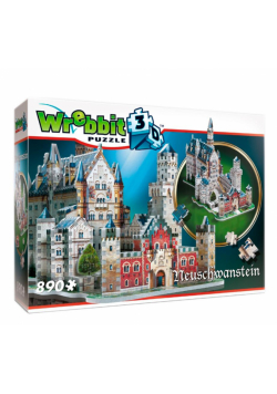 Wrebbit puzzle 3D 890 el Zamek Neuschwanstein