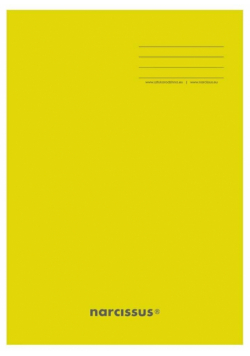 Zeszyt A5/32K kratka PP Yellow (4szt) NARCISSUS