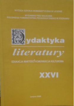 Dydaktyka literatury XXVI