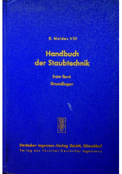 Handbuch der staubtechnik