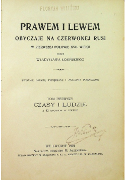 Prawem i Lewem 1904 r.