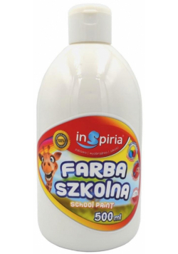 Farba szkolna biała 500ml