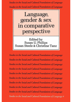 Language, Gender, and Sex in Comparative Perspective