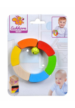 Chwytak drewniany z grzechotką