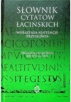 Słownik cytatów łacińskich