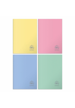 Zeszyt A4/60K kratka Eco PP Pastel Colors (5szt)