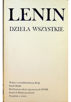 Lenin Dzieła wszystkie Tom 26