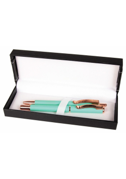 Pióro + długopis Master w etui 38 zielony