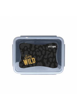 Śniadaniówka Stay Wild czarna STRIGO