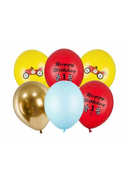 Balony Happy Birthday 30cm 6szt