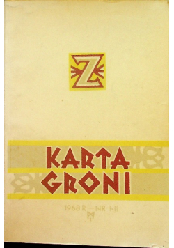 Karta groni nr I - II