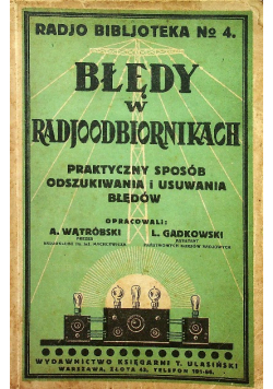 Błędy w radjoodbiornikach 1927 r
