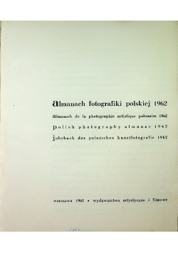 Almanach fotografiki polskiej 1963