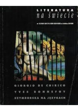 Literatura na świecie Giorgio De Chirico YVes Bonnefoy